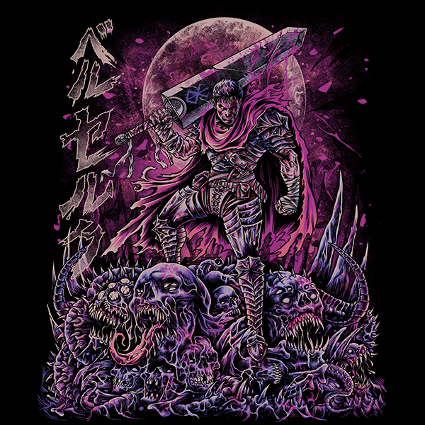 Berserk Purple Eclipse T-Shirt – HellxHell
